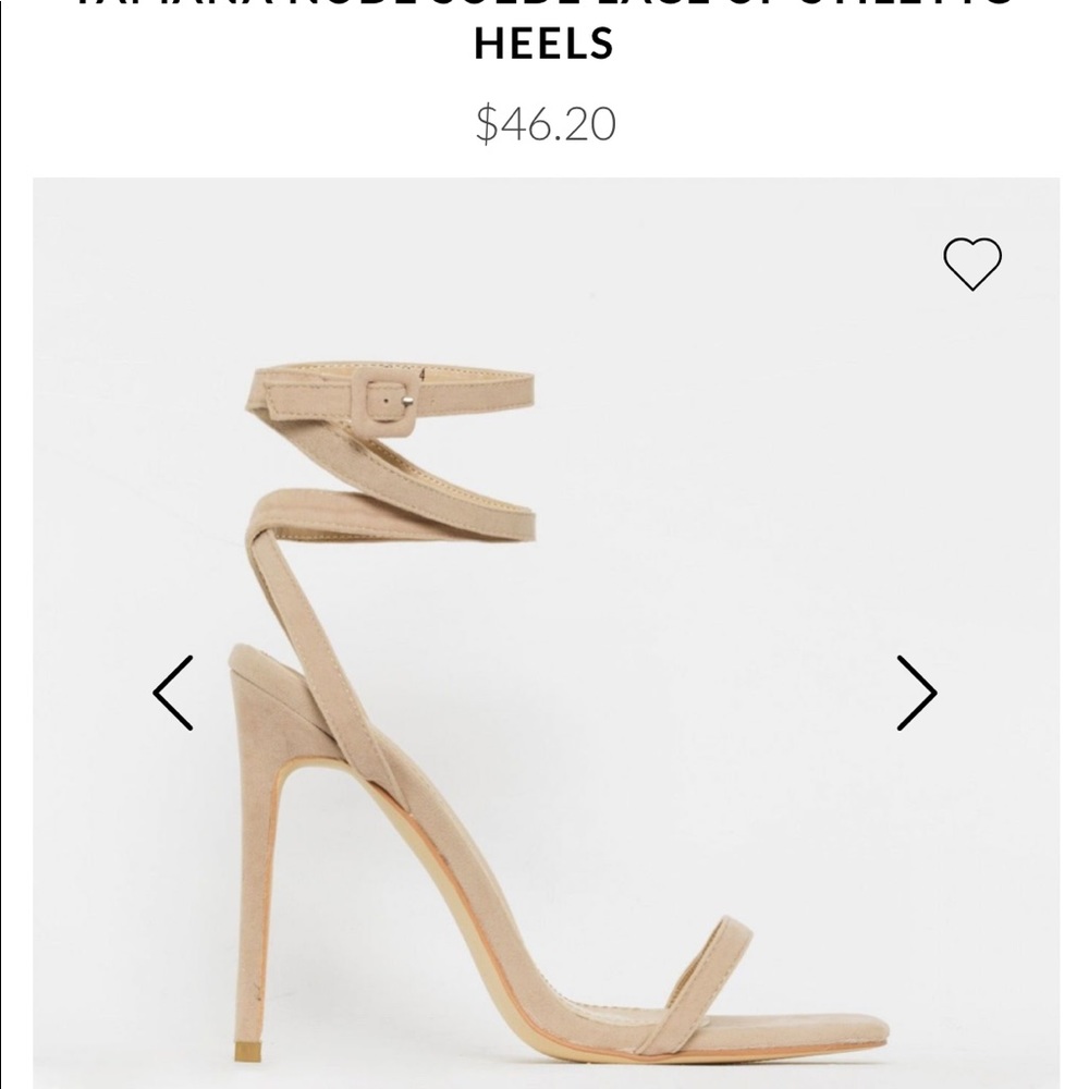 Strappy Nude Sandal Heels